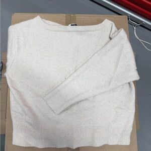 Aritzia Cream Crew Neck Sweater